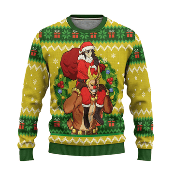My Hero Academia Anime Aizawa 35 Ugly Sweater Gifts, My Hero Academia Anime Gift Fan Ugly Sweater 806