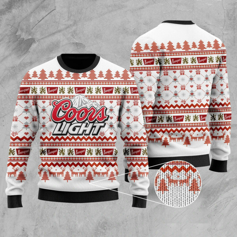 Coors Light Ugly Christmas Sweater