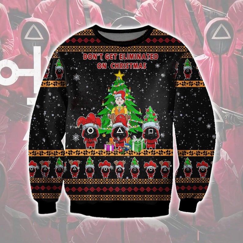 Squid Game Series Ugly Sweatshirt, Christmas Ugly Sweater