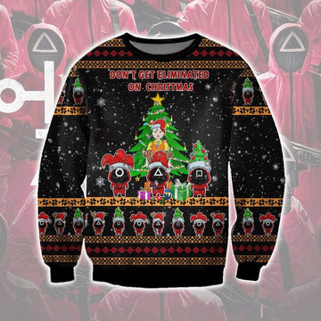 Squid Game Series Ugly Sweatshirt, Christmas Ugly Sweater