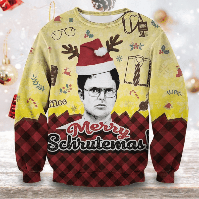 Merry Schrutemas Ugly Christmas Sweater