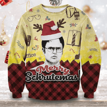 Merry Schrutemas Ugly Christmas Sweater