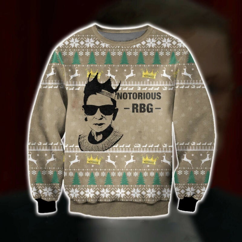 Notorious Ruth Bader Ginsburg Ugly Christmas Sweater