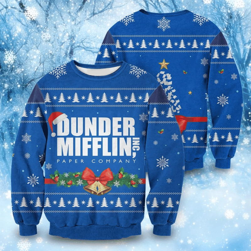 Dunder Mifflin Holiday Ugly Christmas Sweater