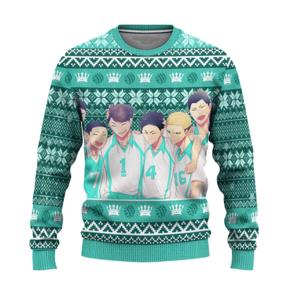 Haikyuu Anime Aoba Johsai High 11 Ugly Sweater Gifts, Haikyuu Anime Gift Fan Ugly Sweater 840