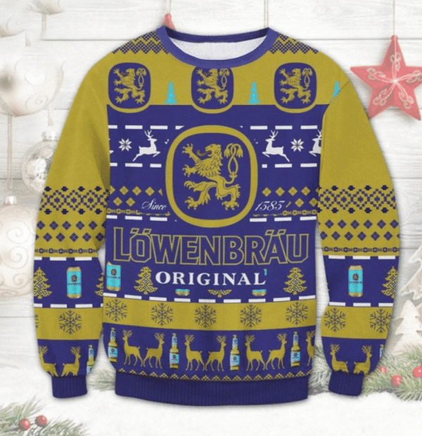 Lowenbrau Original Beer Ugly Sweater Gifts, Lowenbrau Original Beer Gift Fan Ugly Sweater 564