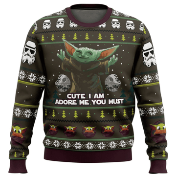 Star Wars Baby Yoda Cute Mandalorion Ugly Sweater Gifts, Baby Yoda Gift Fan Ugly Sweater 286