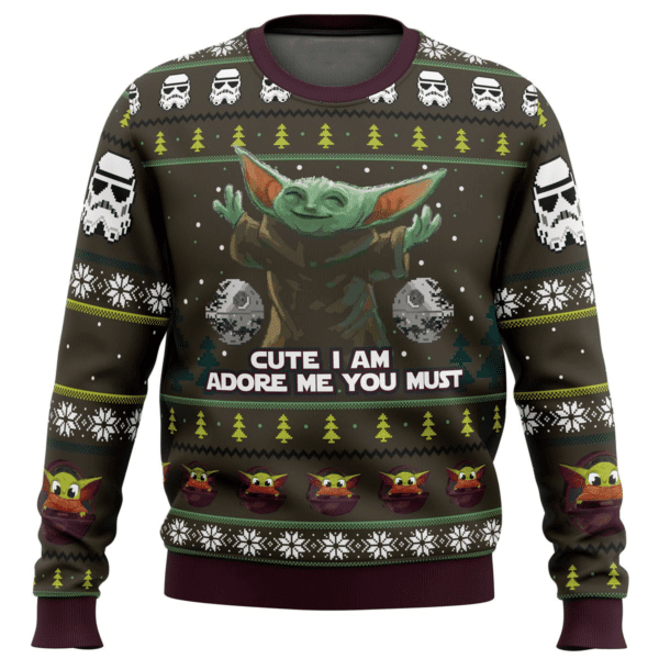 Star Wars Baby Yoda Cute Mandalorion Ugly Sweater Gifts, Baby Yoda Gift Fan Ugly Sweater 286