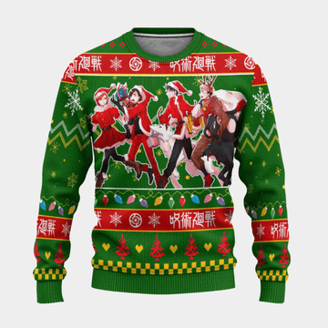Jujutsu Kaisen Anime Christmas 14 Ugly Sweater Gifts, Jujutsu Kaisen Anime Gift Fan Ugly Sweater 239