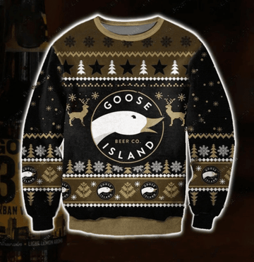 Goose Island Beer Ugly Sweater Gifts, Goose Island Beer Gift Fan Ugly Sweater 19