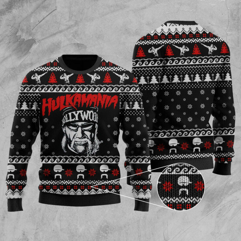 Hulkamania Ugly Christmas Sweater