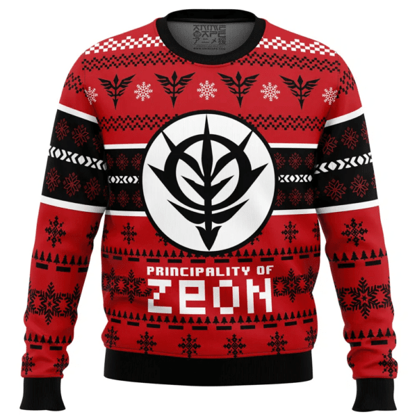 Zeon The Gundam Ugly Sweater Gifts, Zeon The Gundam Gift Fan Ugly Sweater 200