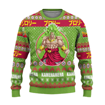 Dragon Ball Anime Broly 17 Ugly Sweater Gifts, Dragon Ball Anime Gift Fan Ugly Sweater