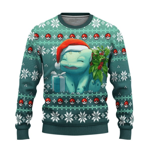 Pokemon Anime Bulbasaur 19 Ugly Sweater, Pokemon Anime Gift Fan Ugly Sweater 890