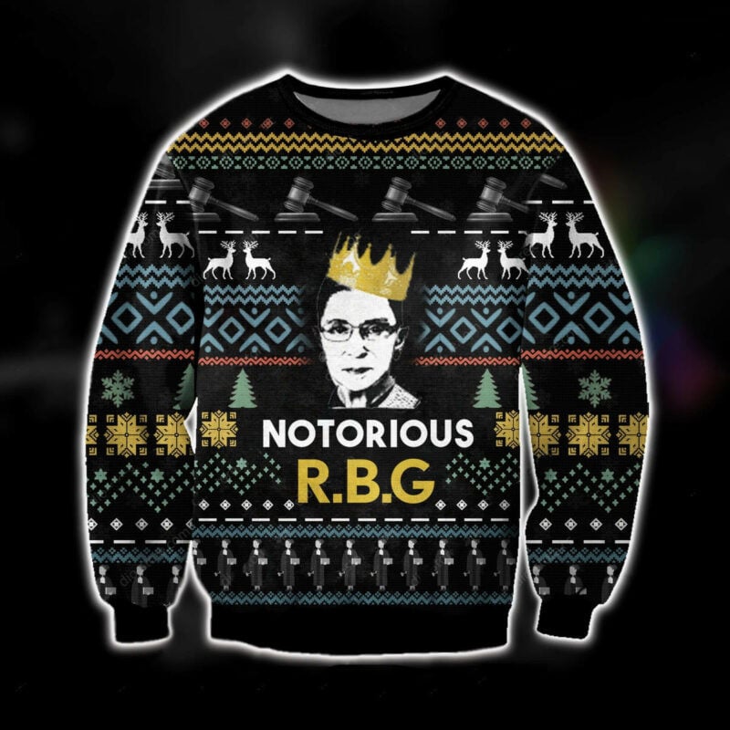 Copy Of Notorious Ruth Bader Ginsburg Ugly Christmas Sweater 1