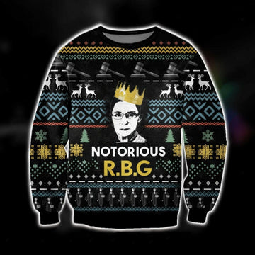 Copy Of Notorious Ruth Bader Ginsburg Ugly Christmas Sweater 1
