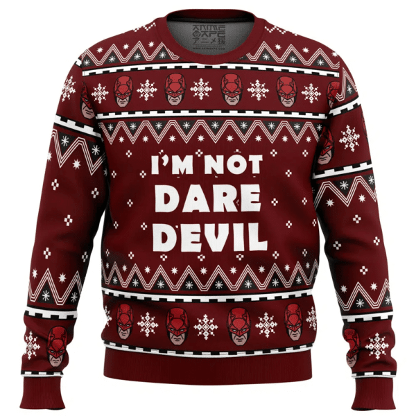 Im Not Daredevil Marvel Ugly Sweater Gifts, Im Not Daredevil Marvel Gift Fan Ugly Sweater 4