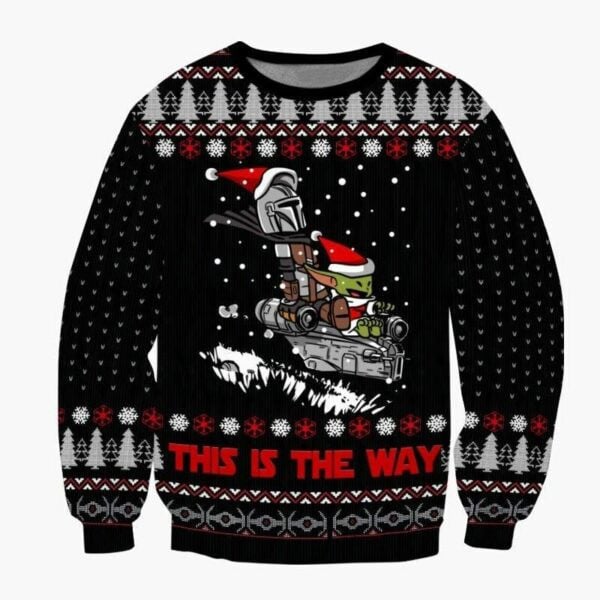 Star Wars This Is The Way Baby Yoda Sw Ugly Sweater, Christmas Gift, Star Wars This Is The Way Baby Yoda Sw Ugly Christmas Sweater 703