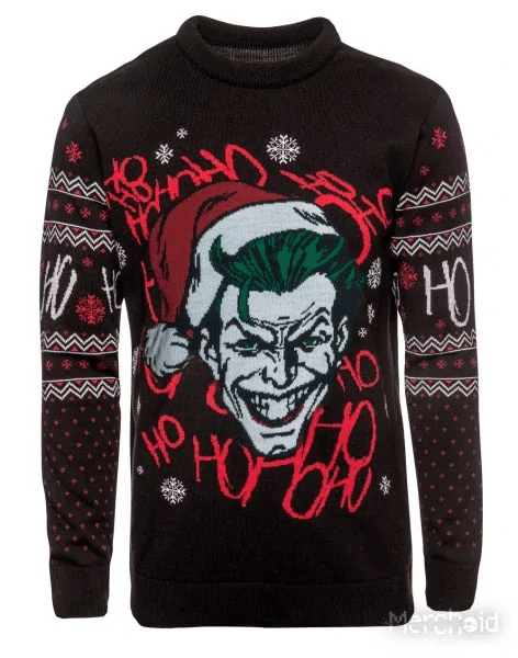 Joker Put On A Santa Hat Ho Ho Christmas Sweater, Joker Christmas Gift,joker Christmas Shirt 577