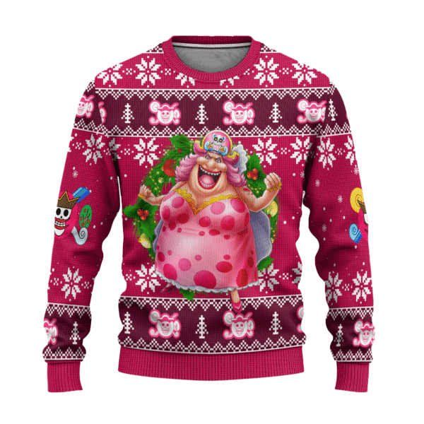 One Piece Anime Charlotte Linlin 63 Ugly Sweater, One Piece Anime Gift Fan Ugly Sweater 346