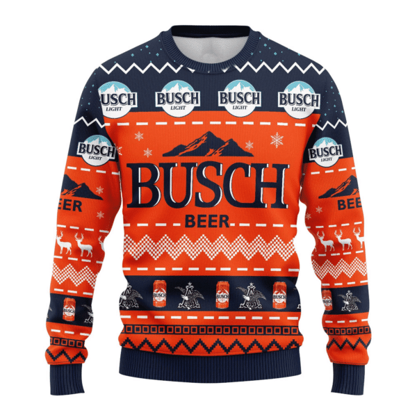 Busch Light Beer 4 Ugly Sweater Gifts, Busch Beer Gift Fan Ugly Sweater 203