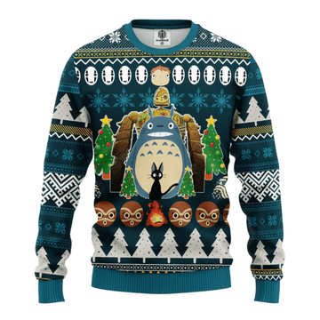 My Neighbor Totoro Anime 4 Ugly Sweater Gifts, My Neighbor Totoro Anime Gift Fan Ugly Sweater 820