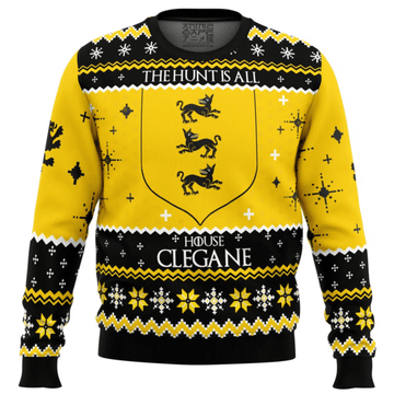 Game Of Thrones House Clegane Ugly Sweater Gifts, Game Of Thrones House Clegane Gift Fan Ugly Sweater 737