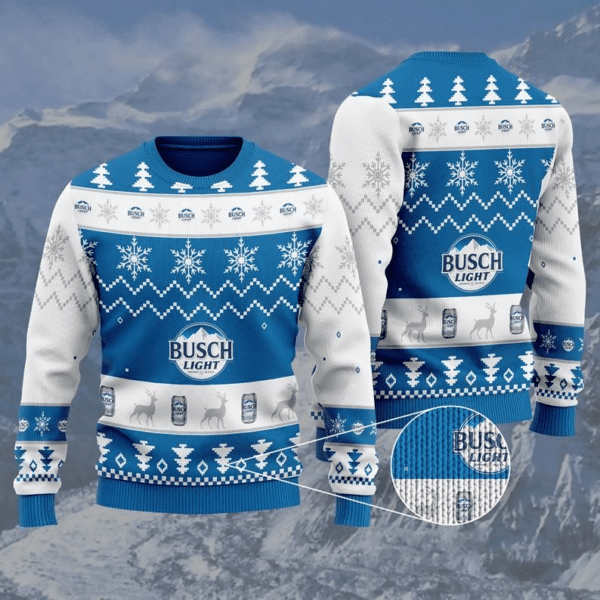 Busch Light Beer 6 Ugly Sweater Gifts, Busch Beer Gift Fan Ugly Sweater 678