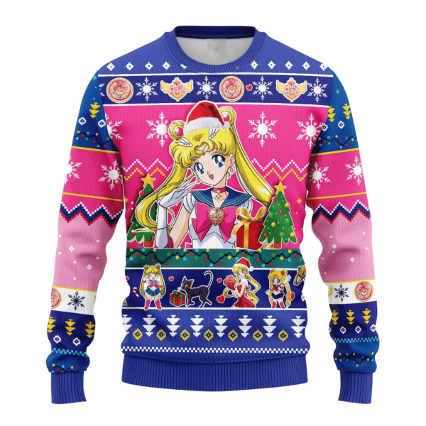 Sailor Moon Anime 3 Ugly Sweater Gifts, Sailor Moon Anime Gift Fan Ugly Sweater 6