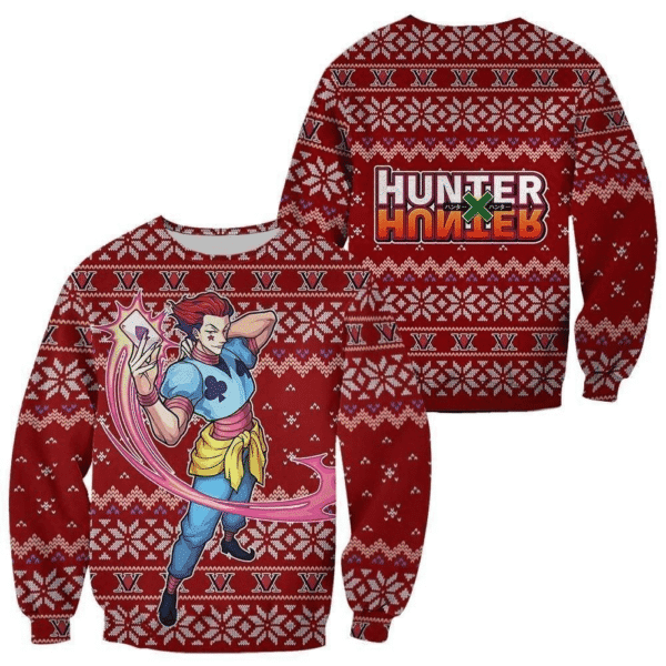 Hunter X Hunter Anime Hisoka 2 Ugly Sweater, Hunter X Hunter Anime Gift Fan Ugly Sweater 336