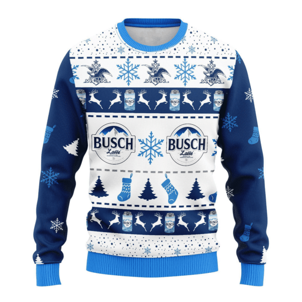 Busch Latte Beer 3 Ugly Sweater Gifts, Busch Latte Beer Gift Fan Ugly Sweater 105