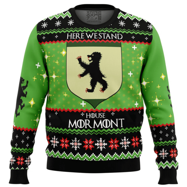 Game Of Thrones House Mormont Ugly Sweater Gifts, Game Of Thrones House Mormont Gift Fan Ugly Sweater 214