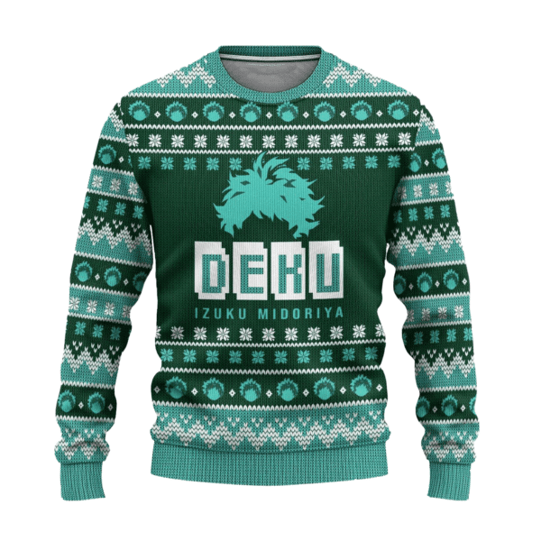 My Hero Academia Anime Midoriya 26 Ugly Sweater Gifts, My Hero Academia Anime Gift Fan Ugly Sweater 516