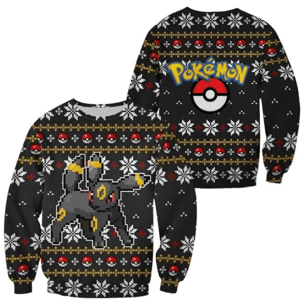 Pokemon Anime Umbreon 43 Ugly Sweater, Pokemon Anime Gift Fan Ugly Sweater 163