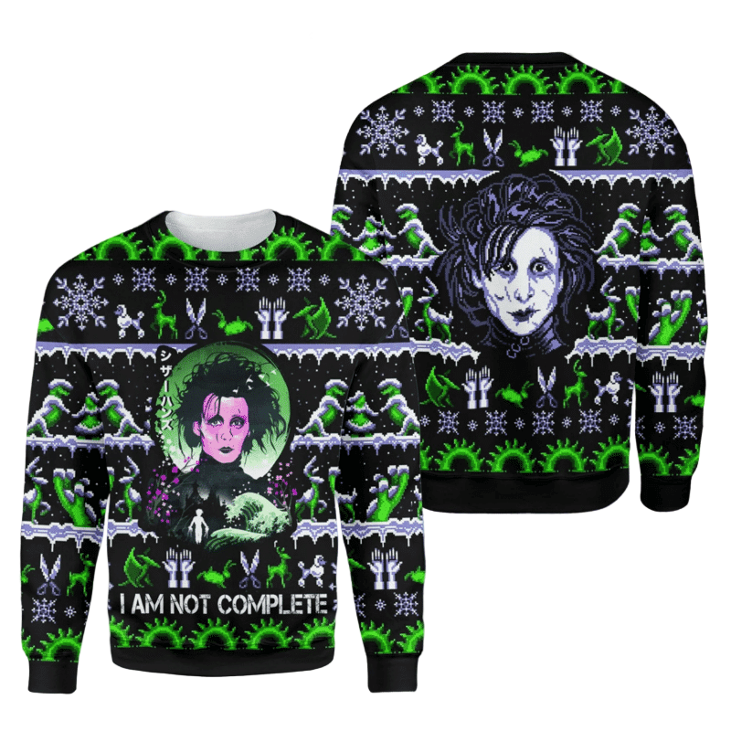 Scissors I Am Not Complete Ugly Christmas Sweater