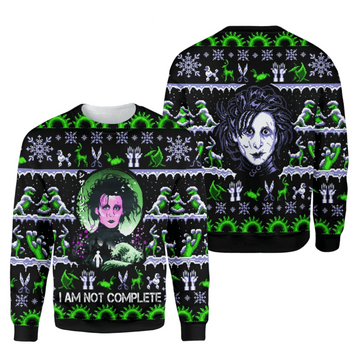 Scissors I Am Not Complete Ugly Christmas Sweater