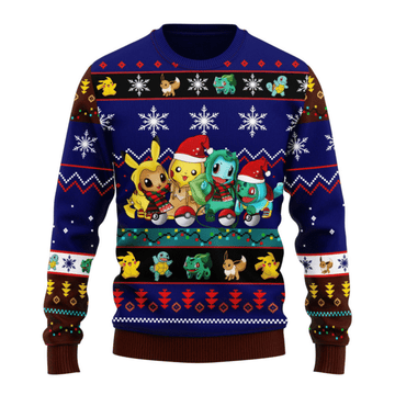 Pokemon Anime 37 Ugly Sweater Gifts, Pokemon Anime Gift Fan Ugly Sweater 323