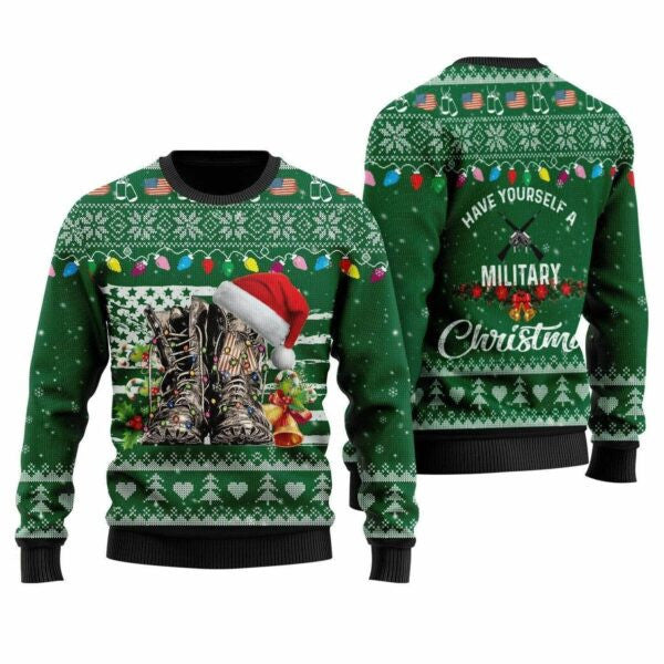 Soldiers Have Yourself A Military Christmas Ugly Sweater, Soldiers Have Yourself A Military Christmas Shirt 176