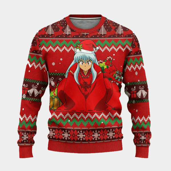 Inuyasha Anime 7 Ugly Sweater Gifts, Inuyasha Anime Gift Fan Ugly Sweater 630