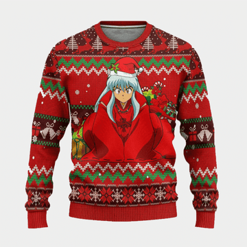 Inuyasha Anime 7 Ugly Sweater Gifts, Inuyasha Anime Gift Fan Ugly Sweater 630