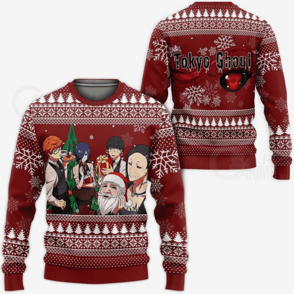 Tokyo Ghoul Anime 3 Ugly Sweater Gifts, Tokyo Ghoul Anime Gift Fan Ugly Sweater 640