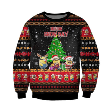 Minions Ugly Sweatshirt, Christmas Ugly Sweater