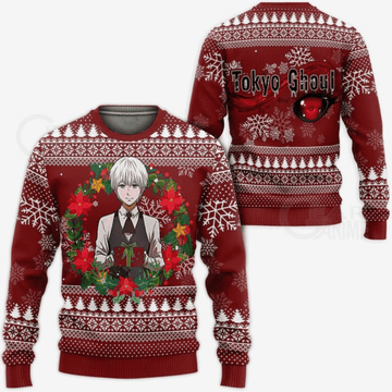 Tokyo Ghoul Anime Ken Kaneki 9 Ugly Sweater Gifts, Tokyo Ghoul Anime Gift Fan Ugly Sweater 5