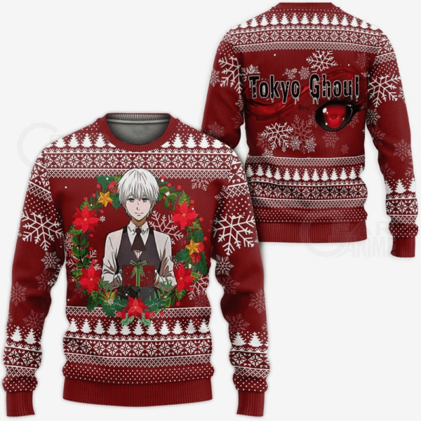 Tokyo Ghoul Anime Ken Kaneki 9 Ugly Sweater Gifts, Tokyo Ghoul Anime Gift Fan Ugly Sweater 5