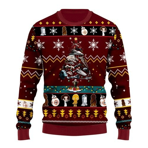 Star Wars Trips Christmas Ugly Sweater Gifts, Star Wars Gift Fan Ugly Sweater 257