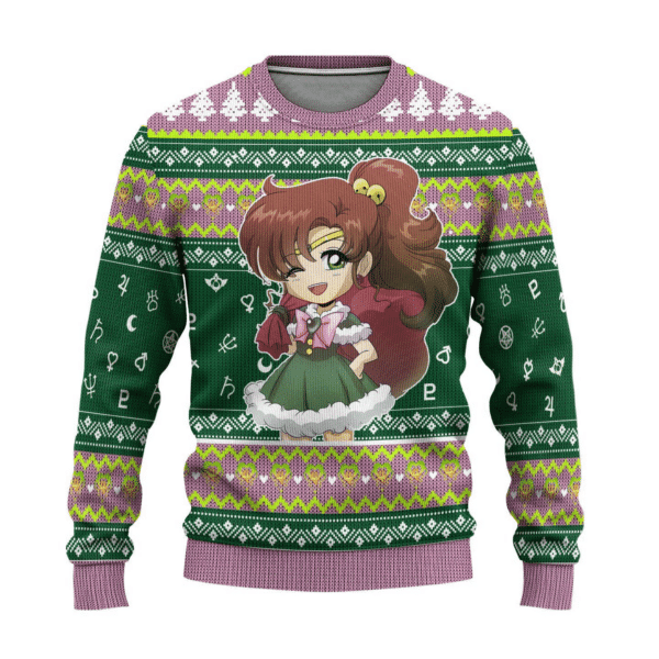 Sailor Moon Anime Sailor Jupiter 8 Ugly Sweater Gifts,sailor Moon Anime Gift Fan Ugly Sweater 131