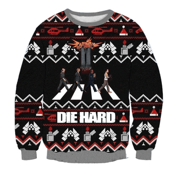 Die Hard Ugle Sweater Ugly Christmas Sweater