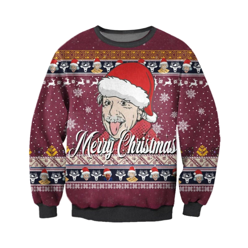 Christmas Albert Einstein Einstein Xmas Sweater