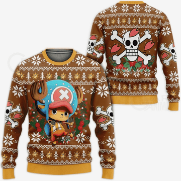 One Piece Anime Tony Tony Chopper 42 Ugly Sweater Gifts, One Piece Anime Gift Fan Ugly Sweater 422
