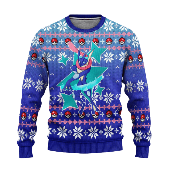 Pokemon Anime Greninja 52 Ugly Sweater, Pokemon Anime Gift Fan Ugly Sweater 436
